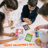Valentines Day Gifts for Kids Classroom, 28 Packs Animal Building Blocks with Cards and Stickers for School Party Favors