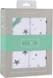 Ely’s & Co. Waterproof Changing Pad Cover | Cradle Sheet 2-Pack Set for Baby Boy - Grey Stars