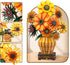 Set 12+, 1180PCS PLAXSOON Sunflower Building with Lights Vase Base, Flowers Botanical Collection Building Block