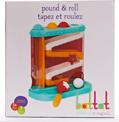 Battat Pound-a-Ball Toy - Hammer & Ball Puzzle for Babies, Fine Motor Skill Toy for 12 Months +