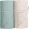 Muslin Swaddle Blanket Baby, 100% Cotton Receiving Blanket, Soft Thin 40x40in 2Pack for Unisex Newborn