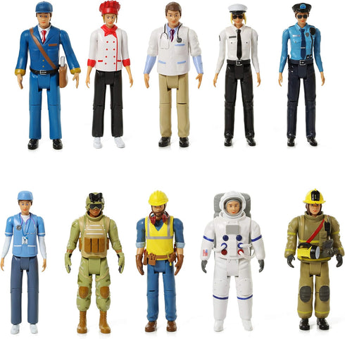 Beverly Hills Doll Collection Sweet Li’l Family Dollhouse Figures Set of 10 Action Figures for Kids