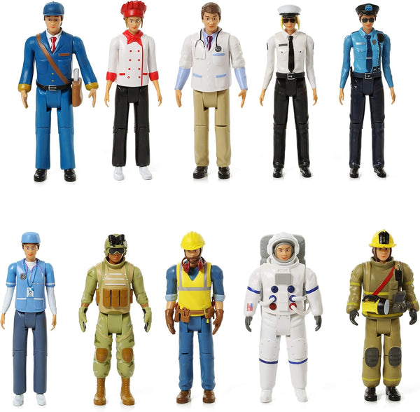 Beverly Hills Doll Collection Sweet Li’l Family Dollhouse Figures Set of 10 Action Figures for Kids