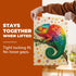 500 BenBen Puzzles for Adults Pieces, Floral Chameleon Jigsaw Puzzles with Patterns on Back, Challenging Animal Puzzle