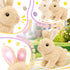 LAITYUM Set Realistic Bunny for Kids - Interactive Hopping Bunny Toy with Headband, Electric Lifelike Robot Rabbit that