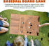 Baseball Dice Board Game for Kids Adults Gift Wooden Fun Baseball Board Game with dice for Game Nights, Parties,Holiday