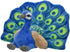 WILD REPUBLIC Peacock Plush, 8 Inches - Stuffed Animal, Plush Toy, Kids Gifts, Cuddlekins