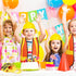 Gejoy 48 Pcs Kids Construction Birthday Party Supplies Kids Construction Hats and Vests Worker Costume Role Play Tote
