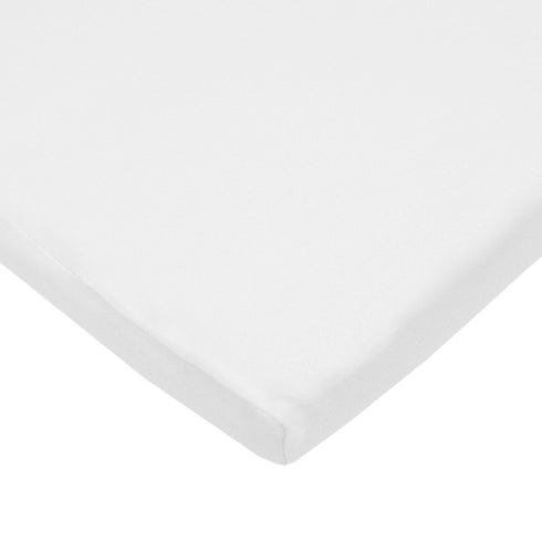 American Baby Company 100% Natural Cotton Jersey Knit 18" x 36" Cradle/Bassinet Sheet - Fitted, Blue/Gray/White