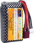 2PCS 7.4V 35C 1800mAh Lithium Battery with USB Charging Cable for WLTYOS K929-B A959-B 12401 12402 12403 12404