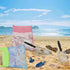 Mototo 12 Pack Beach Toys - 4 Beach Mesh Shovels, 4 Seashell Bags, 4 Small Shark Tooth Sifters for Adults & Kids