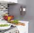 iDesign Wall Mount Wipe Holder for Cleaning Supplies, 6.54" x 4.15" x 4", Coconut Color