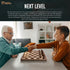 Chess Armory Premium Wooden Chess Set, Portable Board Game with Secure Storage for Kids and Adults