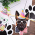 Duufin 15 Pieces Dog Faces Claws Party Banner Set, Birthday Portrait Banner for Dogs Theme Party Decoration