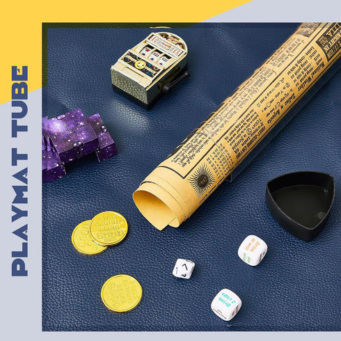 Hsei 8 15 Inch Pcs Gaming Prism Playmat Tube Play Mat Poster Holder Tube Easy in and Out Playmat Case for Card Storage