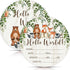 Yuzioey Birth Stat Sign for Newborn, Woodland Animals Baby Announcement, Forest Hello World