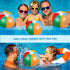 3 Pcs 12 Inch Inflatable Beach Balls - Swimming Pool Balls for Outdoor Activity and Summer Party Favors