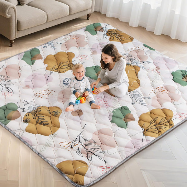 79x71IN Baby Play Mat - Tummy Time Mat for Babies 6-12 Months