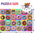 Puzzles for Kids Ages 4-10 - Colorful Donuts 100 Piece Puzzle - Educational Toys Gifts