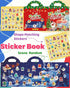 Oomloid Christmas Sticker Books for Kids, Christmas Gifts Reusable Sticker Books Stocking Stuffers for Toddlers, Travel