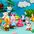 12 JOYIN Pcs Prefilled Easter Eggs with Plush Toys, Plastic Eggs Filled with Mini Stuffed Plush Toys, Basket Stuffers