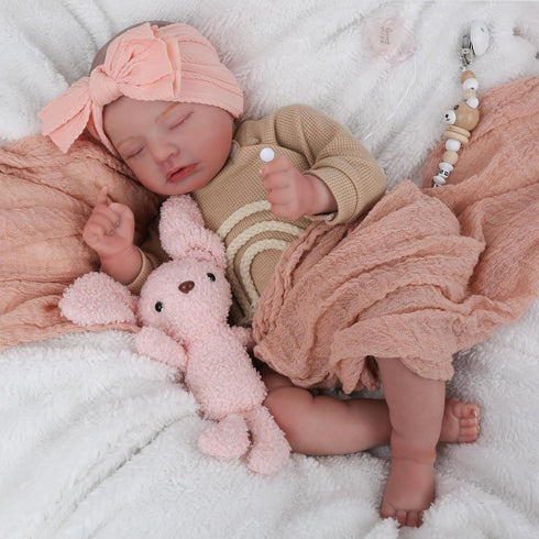 20 Inch 3+ CHAREX Reborn Baby Dolls Girl - Realistic Baby Doll Real Life Baby Doll,Sleeping Soft Reborn Doll,Newborn