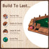 1-6 16 Shut The Box Game Wooden Board Game for Players with Dice, Dice Game for Adults & Kids at Home, Classroom