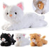 PREXTEX Plush Cat Toys Stuffed Animal with 3 Cats Baby Stuffed Animals