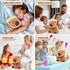 12" Capybara Plush Toy Pillow, Cute Stuffed Animal with Wearable Bread, Gifts for Girls Boys Kids