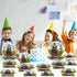 96 Set 24 Pcs Train Paper Plates and Napkins Party Supplies Steam Train Birthday Disposable Tableware Retro Trains
