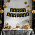 KatchOn Gold and Black Happy New Year Banner - Large 10 Feet Glitter Backdrop for New Years Eve Party Supplies
