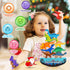 Dinosaur Toys for Kids 3-5, Wooden Stacking Montessori Toys, Balance Competition Game for Family Birthday Gifts
