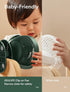 4000mAh 4 14 JISULIFE Clip on Baby Stroller Fan, Battery Operated, Portable Personal Small, Quiet & Narrow Slot Design