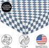 Sweet Jojo Designs Fitted Baby Crib Sheets (Blue and White Gingham Checkered) for Boys, Infant Nursery, Toddler Room