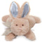 Bearington Collection Baby Bunny Tail Plush Stuffed Animal with Rattle, 8 Inches