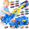 VESIHOLO Dinosaur Toys for Kids 3-5, Dinosaur Truck with 12 Cars Toys, Car