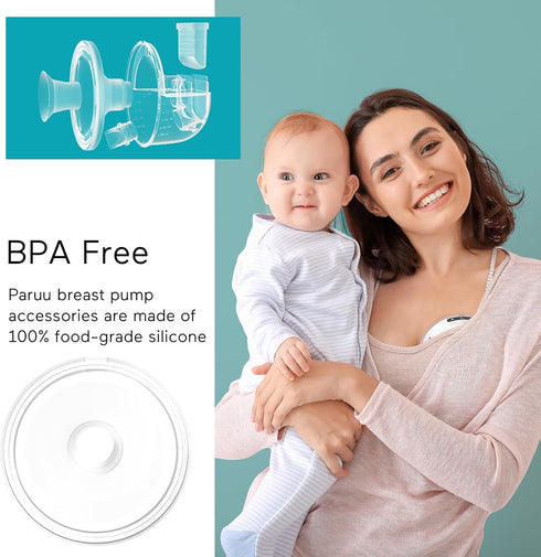 P10 28mm, 1 Pack Paruu Flange Insert Original Breast Pump Parts, Wearable Breast Pump Replacement Accessories