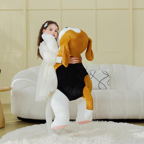 IKASA Giant Beagle Dog Stuffed Animal Plush Toy, 30" Jumbo Cute Fluffy Plushie Gifts for Kids Girls
