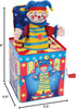Schylling Silly Circus Jack in the Box - Classic Children's Musical Toy - Colorful Embossed Tin Box for 18 Months+