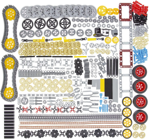 852pcs Technic-Parts Gears, Axle, Pin, Connector Compatible with Lego-Technic, MOC Pieces for Toy Building Sets