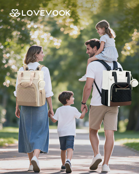 Backpack, LOVEVOOK Diaper Bag Large Capacity Portable Baby Bag with Foldable Diaper Changing Pad, Waterproof Baby