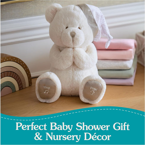 0 11" GUND Animated Goodnight Prayer Bear, Spiritual Plush Teddy Bear, Sensory Toy Stuffed Animal for Ages and Up