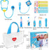 Liberry Doctor Kit for Toddlers 3-5 Years Old, 18-Piece Kids Medical Kit with Toy Stethoscope, Blue Doctor Bag
