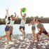 Coopay 60 Pack Inflatable Beach Balls, Classic Rainbow Swimming Pool Ball for Summer Water Games