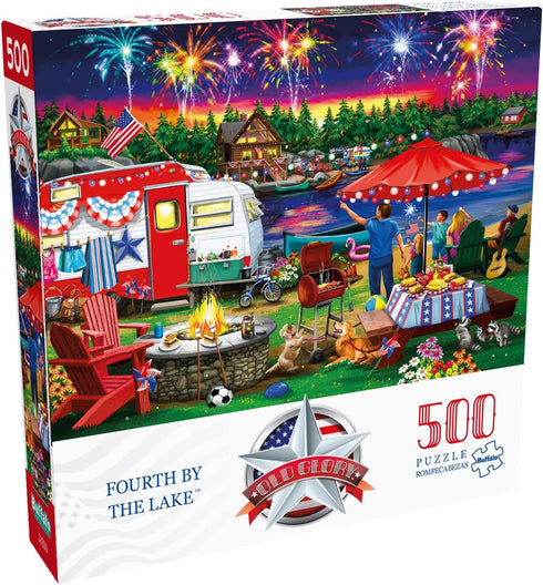 Buffalo Games - Fourth by The Lake - 500 Piece Jigsaw Puzzle