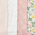 Generic 4-Piece Cotton Flannel Baby Receiving Blankets, Pink Soft Baby Blankets for Girls, Flannel Receiving Blankets.