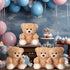 Liliful 8 Pieces 8 Inch Bear Stuffed Animal Bulk, Soft Plush Toys for Baby Shower and Birthday Party Gifts