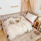 AOJIM Kids Crib Duvet Cover with Colorful Floral Print, 1pc Pure Cotton