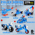 Stem Building Toys for Boys Age 8-12 - Police Toys 6 Mini Metal Model Set, Educational Gifts for Kids 8-12 Years Old