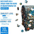 '-17.3 17in -460 Wooden Puzzles for Adults, Treasure Chest Ocean Jigsaw Puzzle, Unique Shape Wood Puzzles Adult, Wall